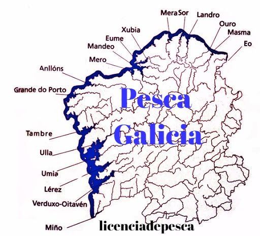 Pescar en los ríos de Galicia